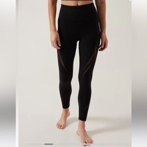 Athleta Black Elation Lasercut Tight Leggings. Women’s Medium